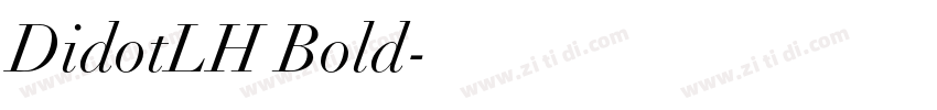 DidotLH Bold字体转换